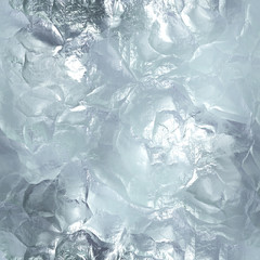 Seamless tileable ice texture. Frozen water. Abstract realistic