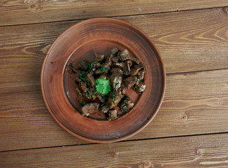 Appetizer beef liver