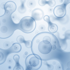 Abstract vector science background with cells