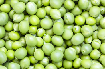 Green peas background