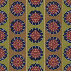 Ornamental floral wallpaper