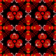 seamless russian or slavs pattern. vector background/ oriental d