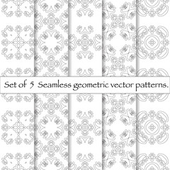 Set of 10 seamless pattern.