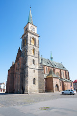 Fototapeta na wymiar Nymburk Cathedral St. Jilji