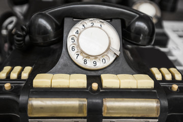 vintage black telephone
