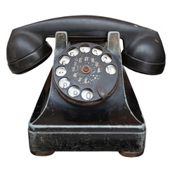 vintage black telephone