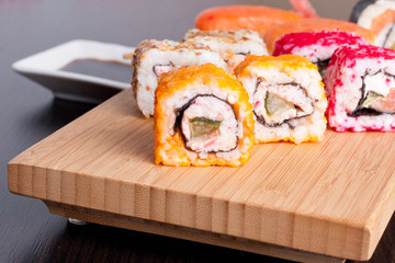 Japanese tasty sushi set