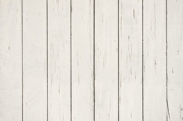Fototapeta na wymiar Leere Holzwand Weiß Hintergrund Motiv