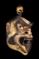 ancient ritual wooden mask