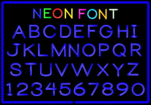 Neon letters