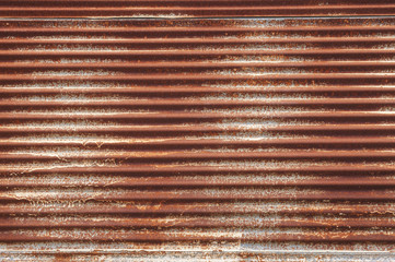 Rusty metal wall