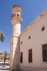 Fototapeta na wymiar Lerapetra Turkish Mosque Mineret