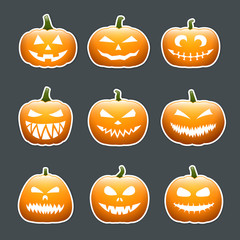 Halloween pumpkin lanterns