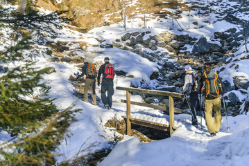 Winterwandern im Gebirge
