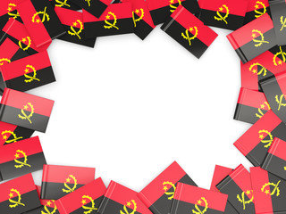 Frame with flag of angola