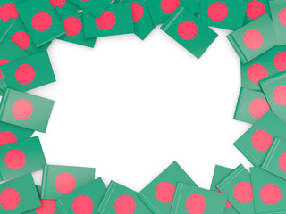 Frame with flag of bangladesh