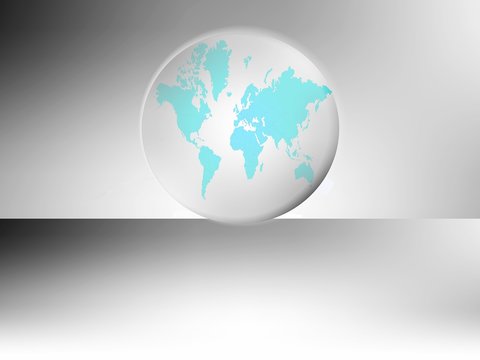 world map, symbol