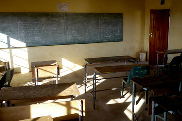 poor classroom in africa