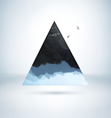 Abstract triangle vector background