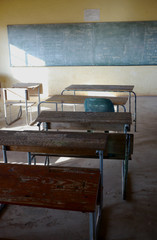 classroom in rural african school