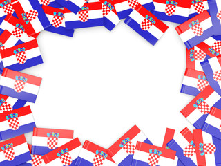 Frame with flag of croatia