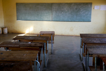 poor classroom in africa