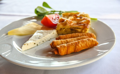Cheese and pastry