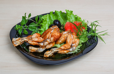 Fried frog legs