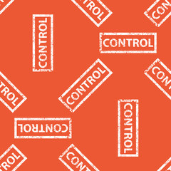 Orange CONTROL stamp pattern