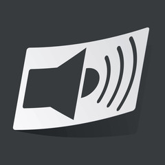 Monochrome sound sticker