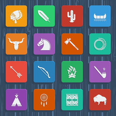 American native indians icons