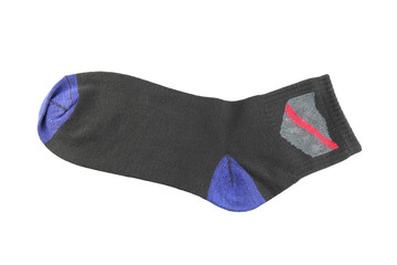 cloth sock isolated on white.