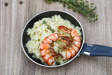 Risotto with prawn
