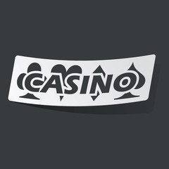 Monochrome casino sticker