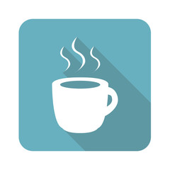 Square hot drink icon