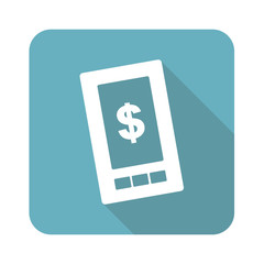 Square dollar on screen icon