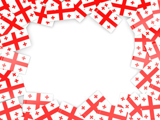 Frame with flag of georgia
