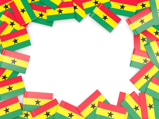 Frame with flag of ghana