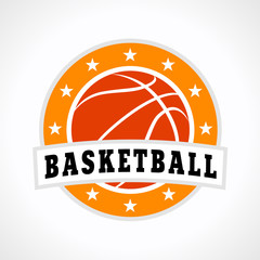 Plakaty  Logo emblematu koszykówki