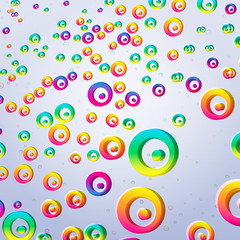 Abstract colorful bubbles background.