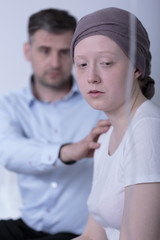 Supportive father and daughter