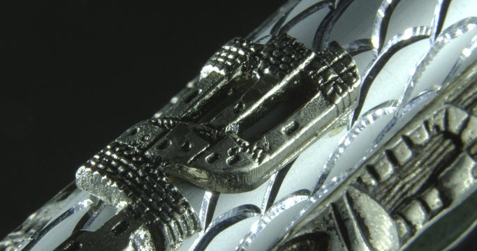 Silver mezuzah judaism.