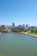 Obraz premium Fugan Canal Park, Toyama, Japan, 富山富岩環水公園