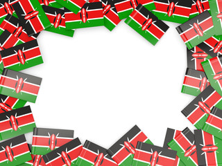 Frame with flag of kenya