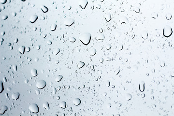 Water droplets on window