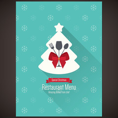 Special Christmas festive menu design - 87453741