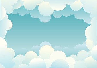 Clouds background.Vector image for design