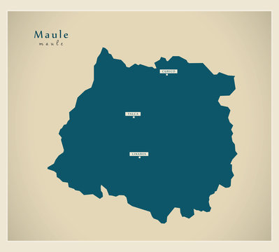Modern Map - Maule CL