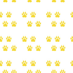 seamless pattern with paw print