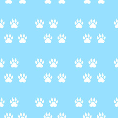 seamless pattern with paw print